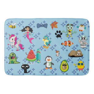 Cartoons sparren kinder cartoons badmat