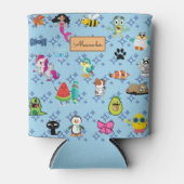 Cartoons sparren kinder cartoons blikjeskoeler (Voorkant)