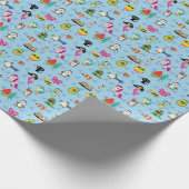 Cartoons sparren kinder cartoons cadeaupapier (Hoek)