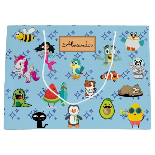 Cartoons sparren kinder cartoons groot cadeauzakje (Voorkant)