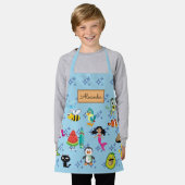 Cartoons sparren kinder cartoons schort (Gedragen)