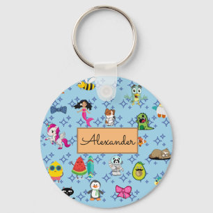 Cartoons sparren kinder cartoons sleutelhanger