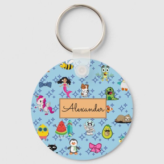 Cartoons sparren kinder cartoons sleutelhanger (Voorkant)