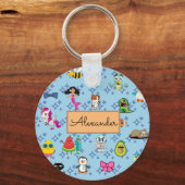 Cartoons sparren kinder cartoons sleutelhanger (Voorkant)