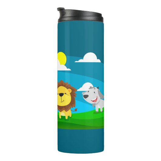 Cartoons Thermosbeker (Geroteerd rechts)