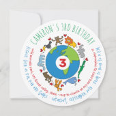 Cartoons van van de wereld die van de vrede en li kaart (Voorkant)