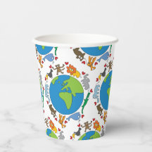 Cartoons van  van de wereld die van de vrede en li