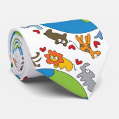 Cartoons van van de wereld die van de vrede en li stropdas (Opgerold)