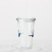 Cartoons vlak acryl drinkbeker (Rechts)