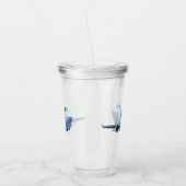 Cartoons vlak acryl drinkbeker (Links)