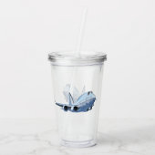 Cartoons vlak acryl drinkbeker (Achterkant)