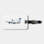 Cartoons vlak bagagelabel (Achterkant horizontaal)