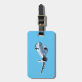 Cartoons vlak bagagelabel (Voorkant verticaal)