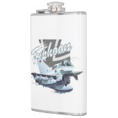 Cartoons vlak heupfles (Links)