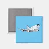 Cartoons vlak magneet (Voorkant / Achterkant)