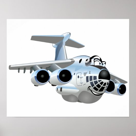 Cartoons vlak poster (Voorkant)