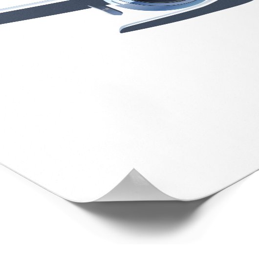 Cartoons vlak poster (Hoek)