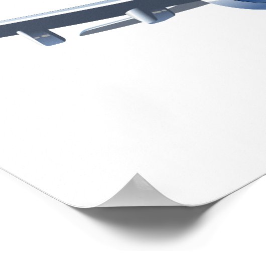 Cartoons vlak poster (Hoek)