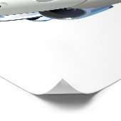 Cartoons vlak poster (Hoek)