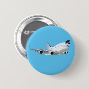 Cartoons vlak ronde button 5,7 cm