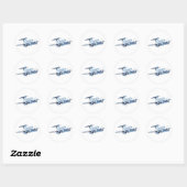 Cartoons vlak ronde sticker (Vel)