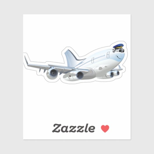 Cartoons vlak sticker (Vel)