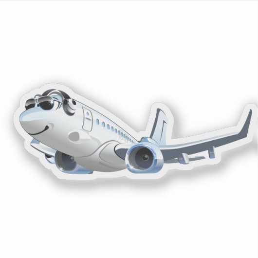 Cartoons vlak sticker (Voorkant)