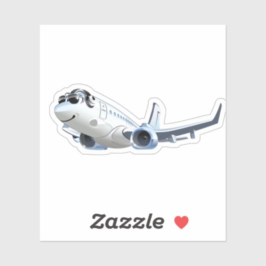 Cartoons vlak sticker (Vel)