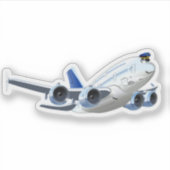 Cartoons vlak sticker (Voorkant)