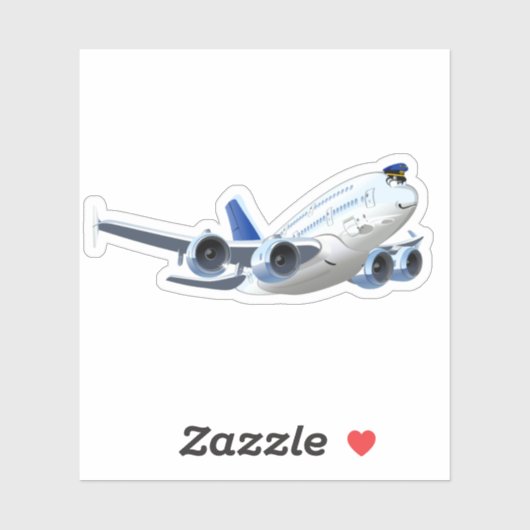 Cartoons vlak sticker (Vel)