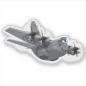 Cartoons vlak sticker (Voorkant)