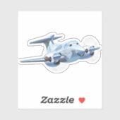 Cartoons vlak sticker (Vel)