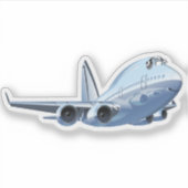 Cartoons vlak sticker (Voorkant)