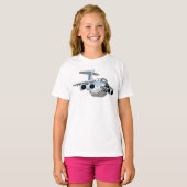 Cartoons vlak t-shirt (Voorkant volledig)