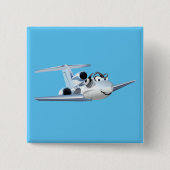 Cartoons vlak vierkante button 5,1 cm (Voorkant)