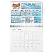 Cartoons voor de luchtvaart 12-maandalkalender kalender (Jan 2026)