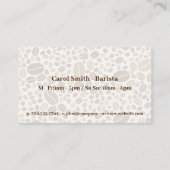 Cartoons voor Donut- en koffiebeker Visitekaartje (Achterkant)