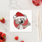 Cartoons voor kerstkoala servet (Insitu)