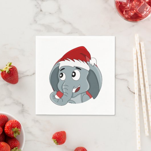 Cartoons voor kerstolifanten servet (Insitu)