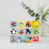 cartoons voor kinderen briefkaart (Staand voorkant)