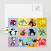 cartoons voor kinderen briefkaart (Voorkant / Achterkant)