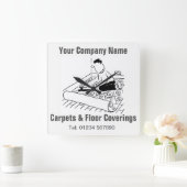 Cartoons voor vloerbedekking vierkante klok (Huis)