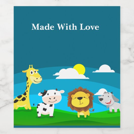 Cartoons Wijn Etiket (Enkel label)