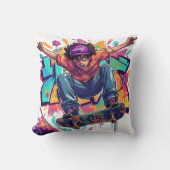 Cartoonskaters Kussen (Voorkant)