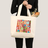 Cartoonsnoep Grote Tote Bag (Voorkant (product))