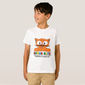 Cartoonsnorbaard Kat Grappig Humoristisch T-shirt (Voorkant volledig)