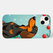 Cartoonstijl dachshond Case-Mate iPhone case (Achterkant (horizontaal))