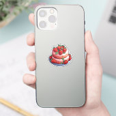 Cartoontaart Sticker (Telefoon)