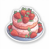 Cartoontaart Sticker (Voorkant)