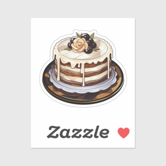 Cartoontaart Sticker (Vel)